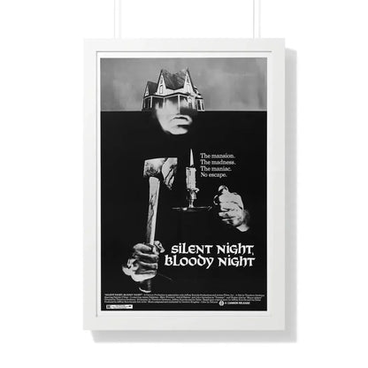 SILENT NIGHT, BLOODY NIGHT 1972 - Framed Movie Poster 20" x 30" White - The Sticker Space