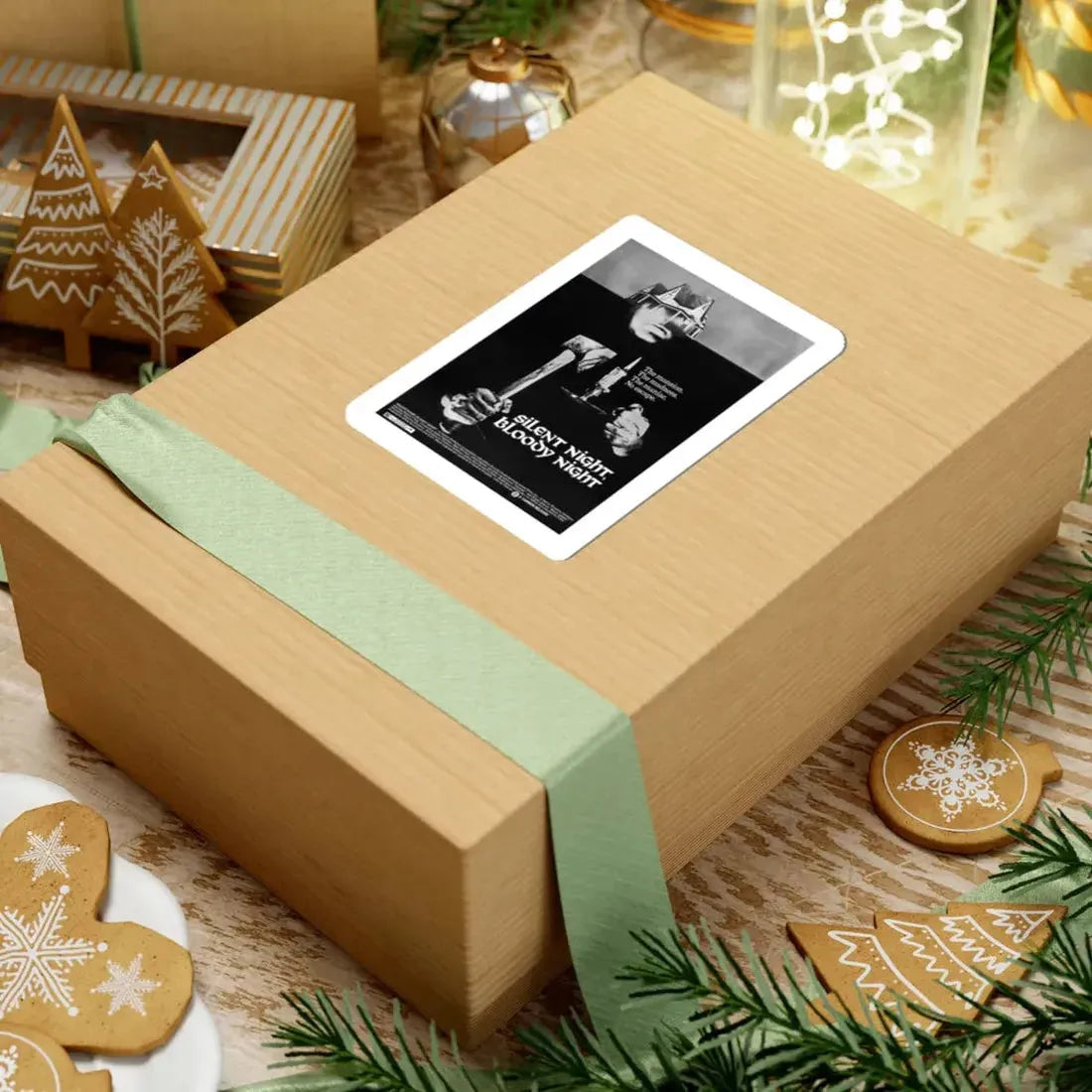 SILENT NIGHT, BLOODY NIGHT 1972 Movie Poster - STICKER Vinyl Kiss-Cut Decal - The Sticker Space