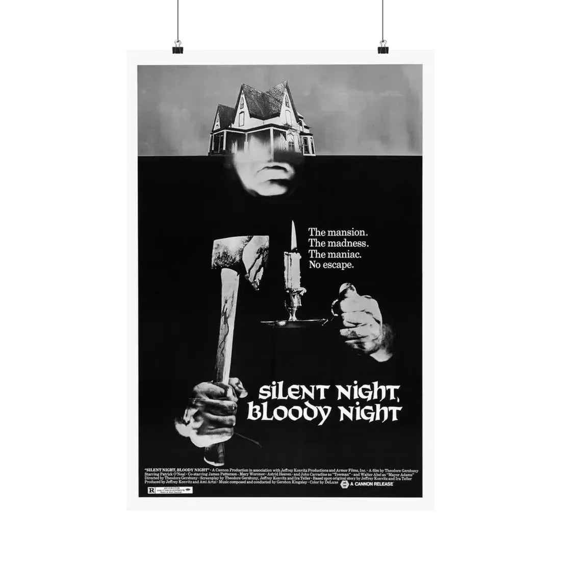 SILENT NIGHT, BLOODY NIGHT 1972 - Paper Movie Poster 20″ x 30″ Matte - The Sticker Space