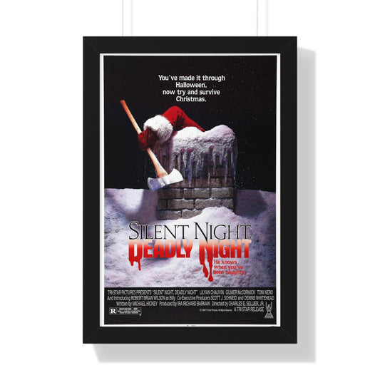 SILENT NIGHT, DEADLY NIGHT 1984 - Framed Movie Poster-16″ x 24″-The Sticker Space