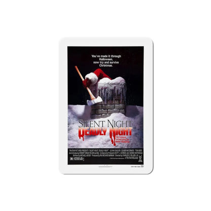 Silent Night, Deadly Night 1984 Movie Poster Refrigerator Magnet 2 Inch - The Sticker Space