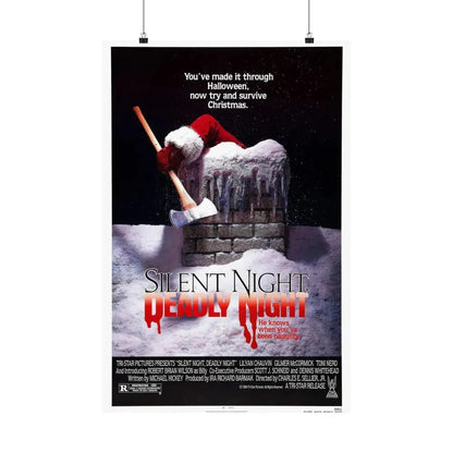 SILENT NIGHT, DEADLY NIGHT 1984 - Paper Movie Poster 20″ x 30″ Matte - The Sticker Space