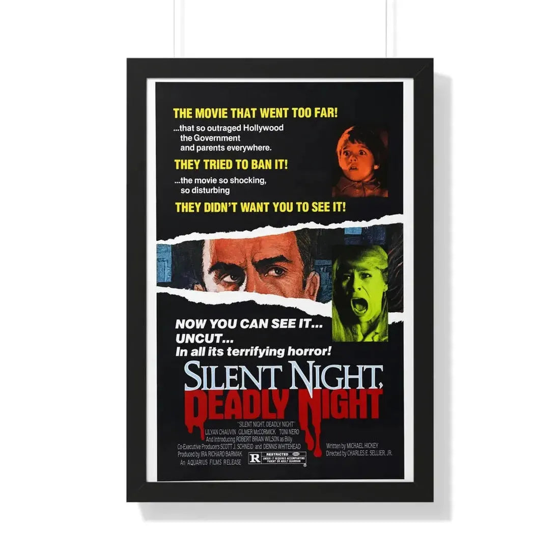 SILENT NIGHT, DEADLY NIGHT (2) 1984 - Framed Movie Poster 20" x 30" Black - The Sticker Space