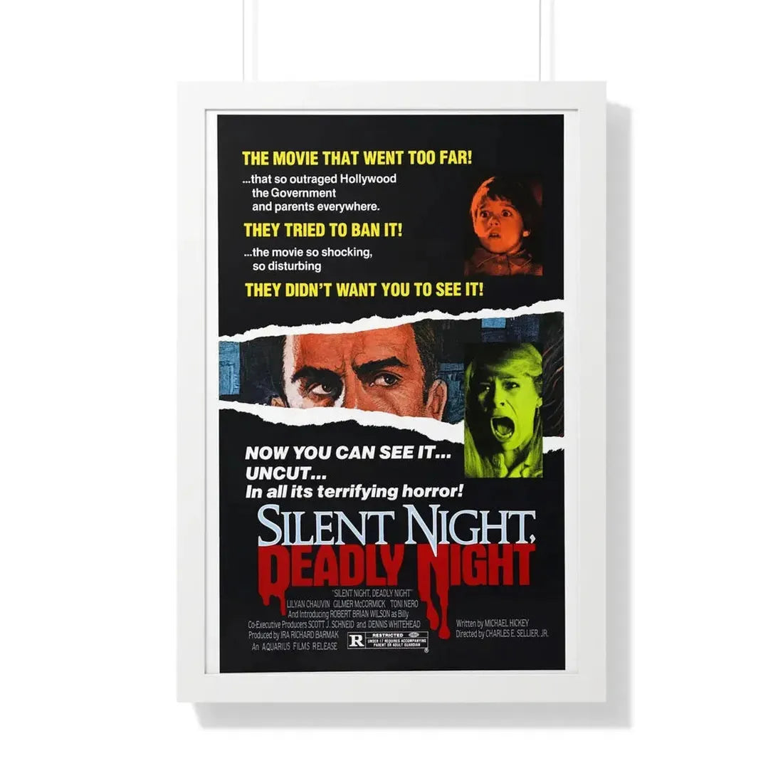SILENT NIGHT, DEADLY NIGHT (2) 1984 - Framed Movie Poster 20" x 30" White - The Sticker Space