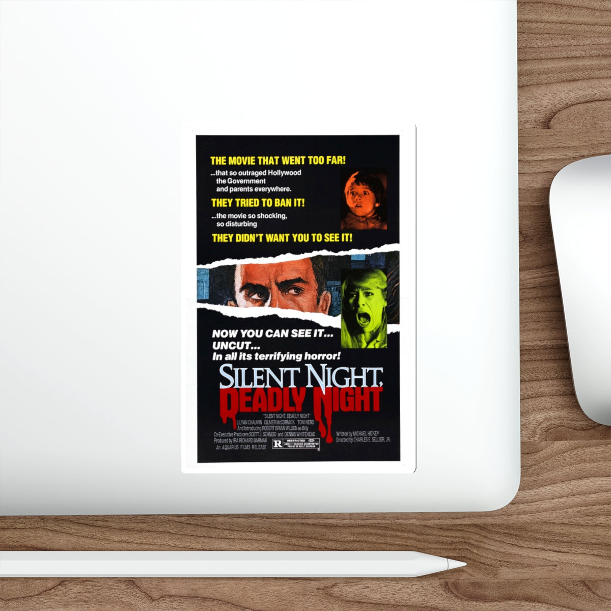 SILENT NIGHT, DEADLY NIGHT (2) 1984 Movie Poster STICKER Vinyl Die-Cut Decal-The Sticker Space