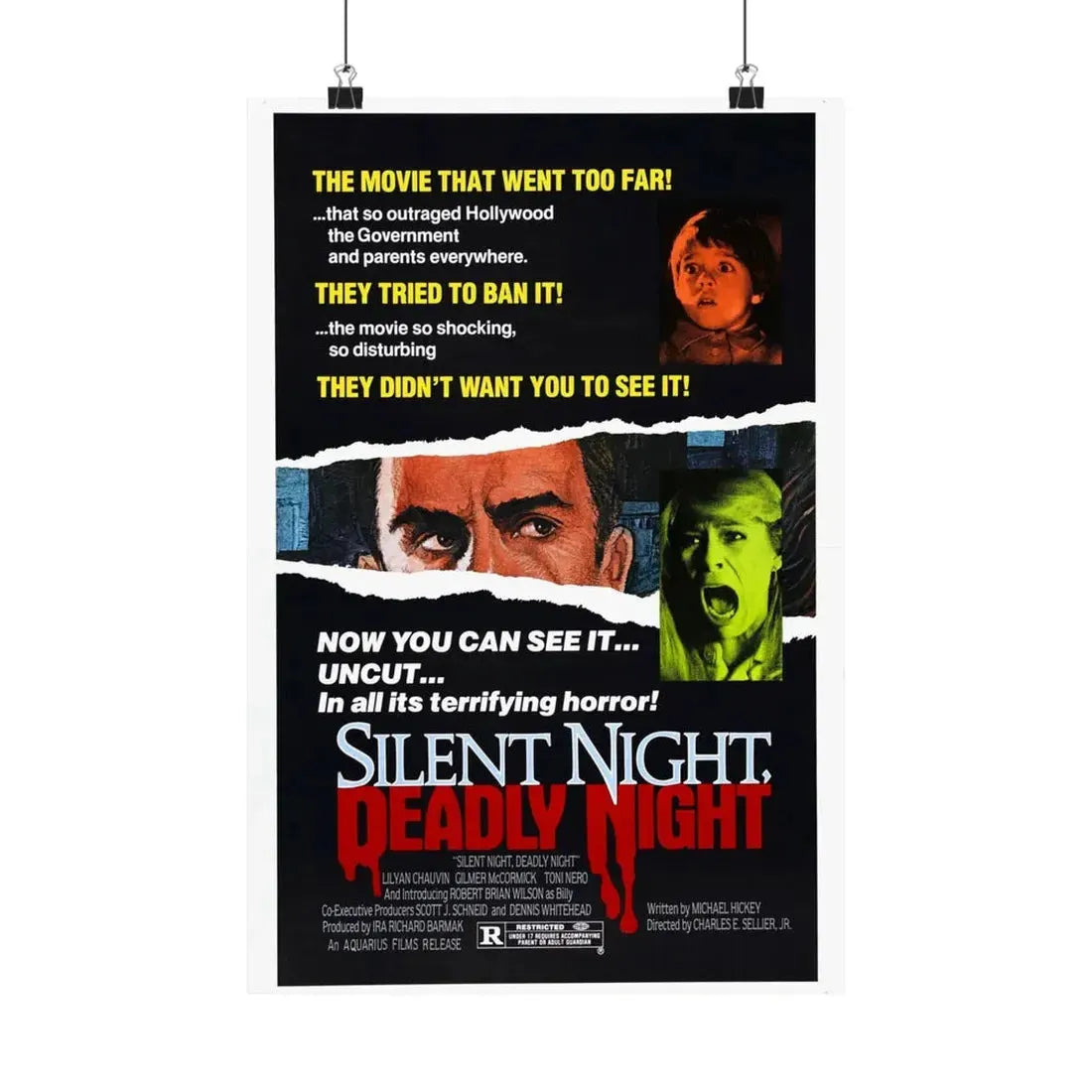SILENT NIGHT, DEADLY NIGHT (2) 1984 - Paper Movie Poster 12″ x 18″ Matte - The Sticker Space