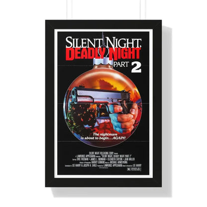 SILENT NIGHT, DEADLY NIGHT PART 2 1987 - Framed Movie Poster 16″ x 24″ Black - The Sticker Space
