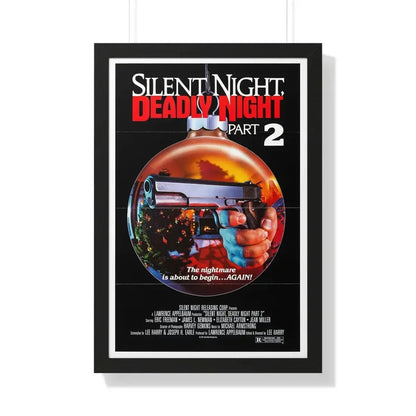 SILENT NIGHT, DEADLY NIGHT PART 2 1987 - Framed Movie Poster 20" x 30" Black - The Sticker Space