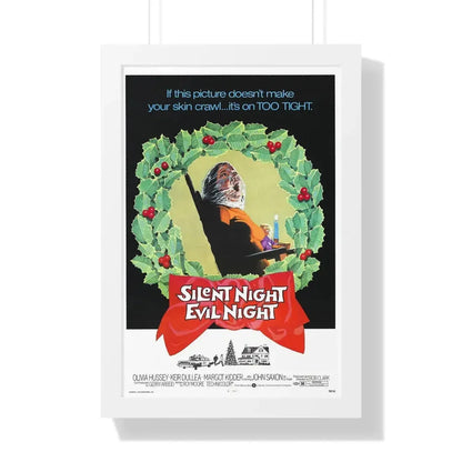 SILENT NIGHT, EVIL NIGHT (BLACK CHRISTMAS) 1974 - Framed Movie Poster 16″ x 24″ White - The Sticker Space