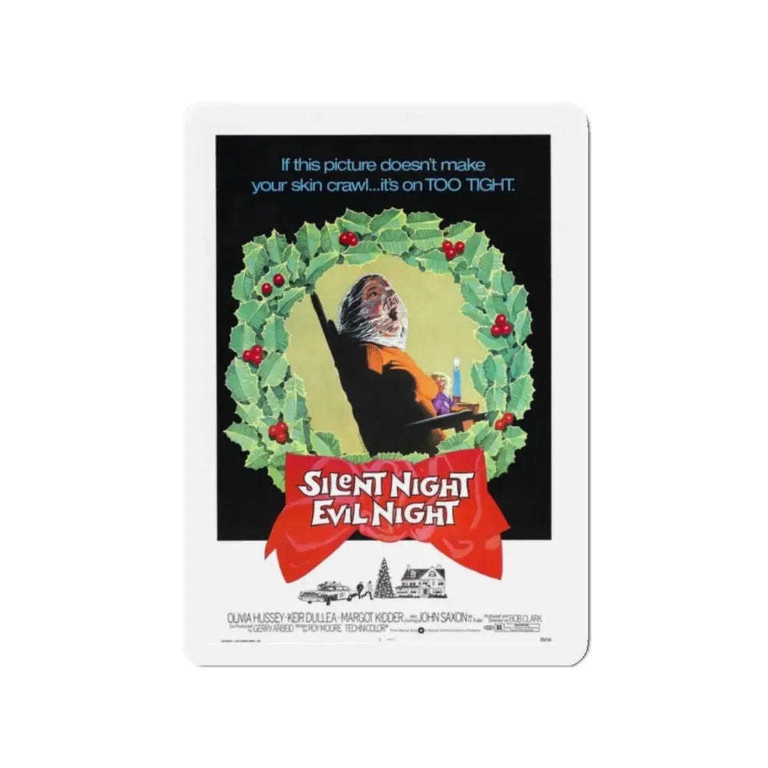SILENT NIGHT, EVIL NIGHT (BLACK CHRISTMAS) 1974 Movie Poster - Refrigerator Magnet 2 Inch - The Sticker Space