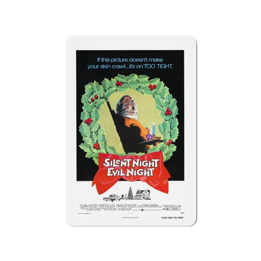 SILENT NIGHT, EVIL NIGHT (BLACK CHRISTMAS) 1974 Movie Poster - Refrigerator Magnet 3 Inch - The Sticker Space