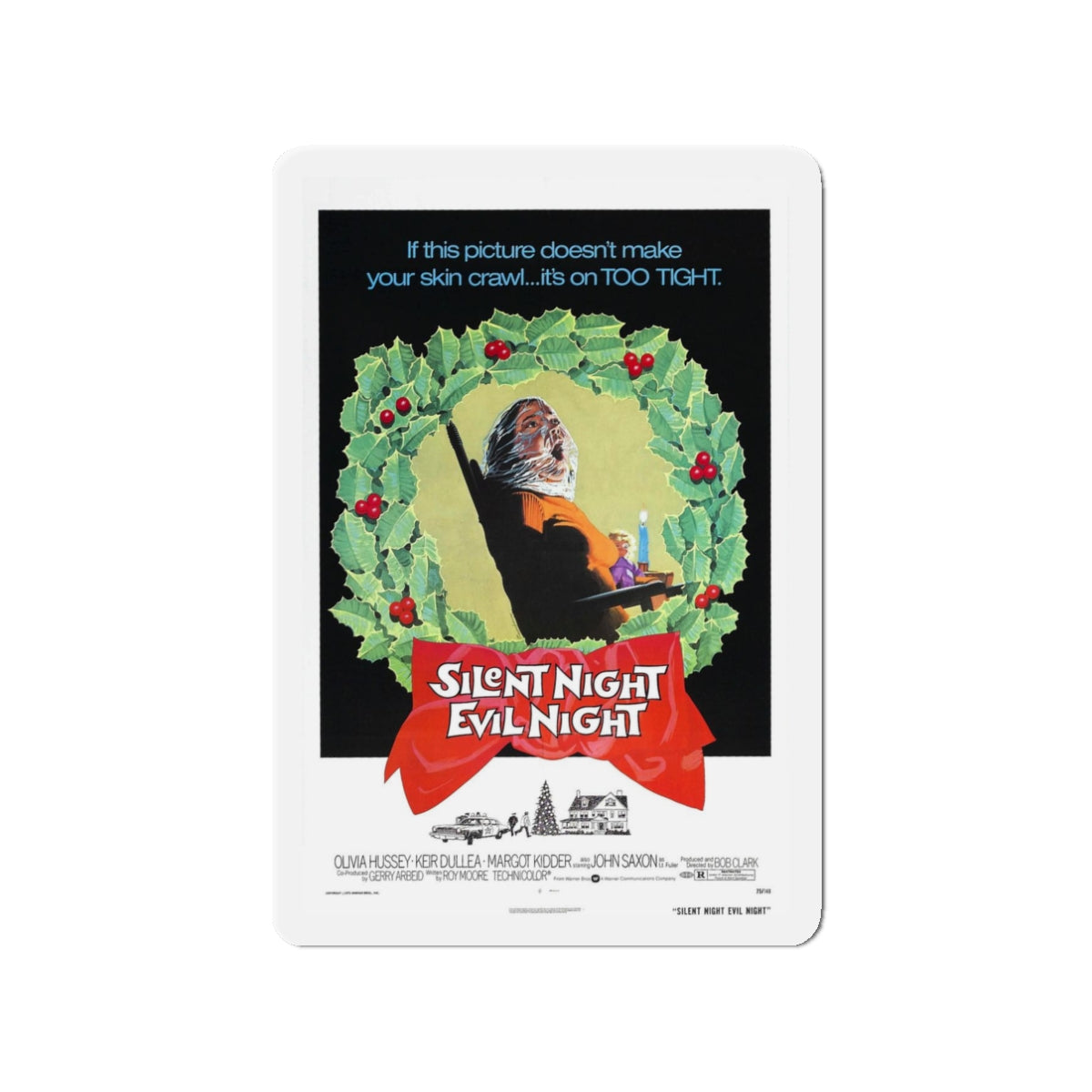 SILENT NIGHT, EVIL NIGHT (BLACK CHRISTMAS) 1974 Movie Poster - Refrigerator Magnet-3" x 3"-The Sticker Space