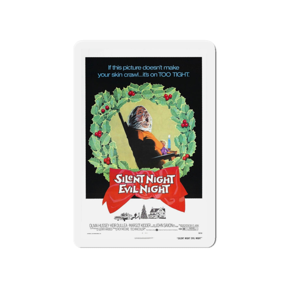 SILENT NIGHT, EVIL NIGHT (BLACK CHRISTMAS) 1974 Movie Poster - Refrigerator Magnet-4" x 4"-The Sticker Space