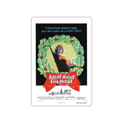 SILENT NIGHT, EVIL NIGHT (BLACK CHRISTMAS) 1974 Movie Poster STICKER Vinyl Die-Cut Decal 2 Inch - The Sticker Space
