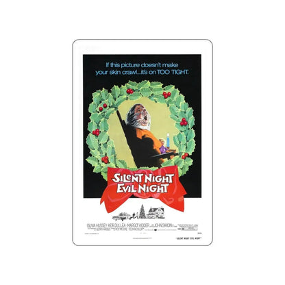 SILENT NIGHT, EVIL NIGHT (BLACK CHRISTMAS) 1974 Movie Poster STICKER Vinyl Die-Cut Decal 3 Inch - The Sticker Space