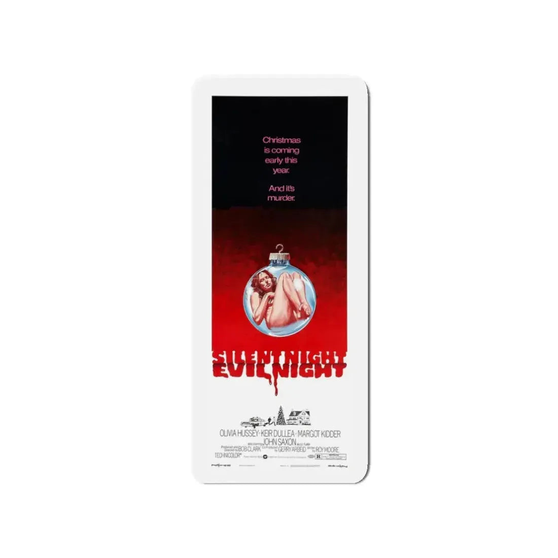 SILENT NIGHT, EVIL NIGHT (BLACK CHRISTMAS) 2 1974 Movie Poster - Refrigerator Magnet 3 Inch - The Sticker Space