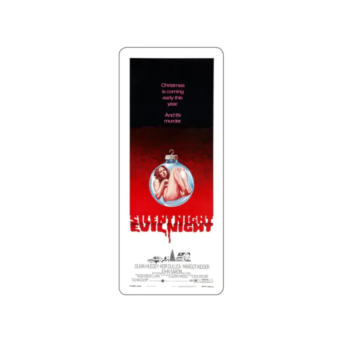 SILENT NIGHT, EVIL NIGHT (BLACK CHRISTMAS) 2 1974 Movie Poster STICKER Vinyl Die-Cut Decal 2 Inch - The Sticker Space
