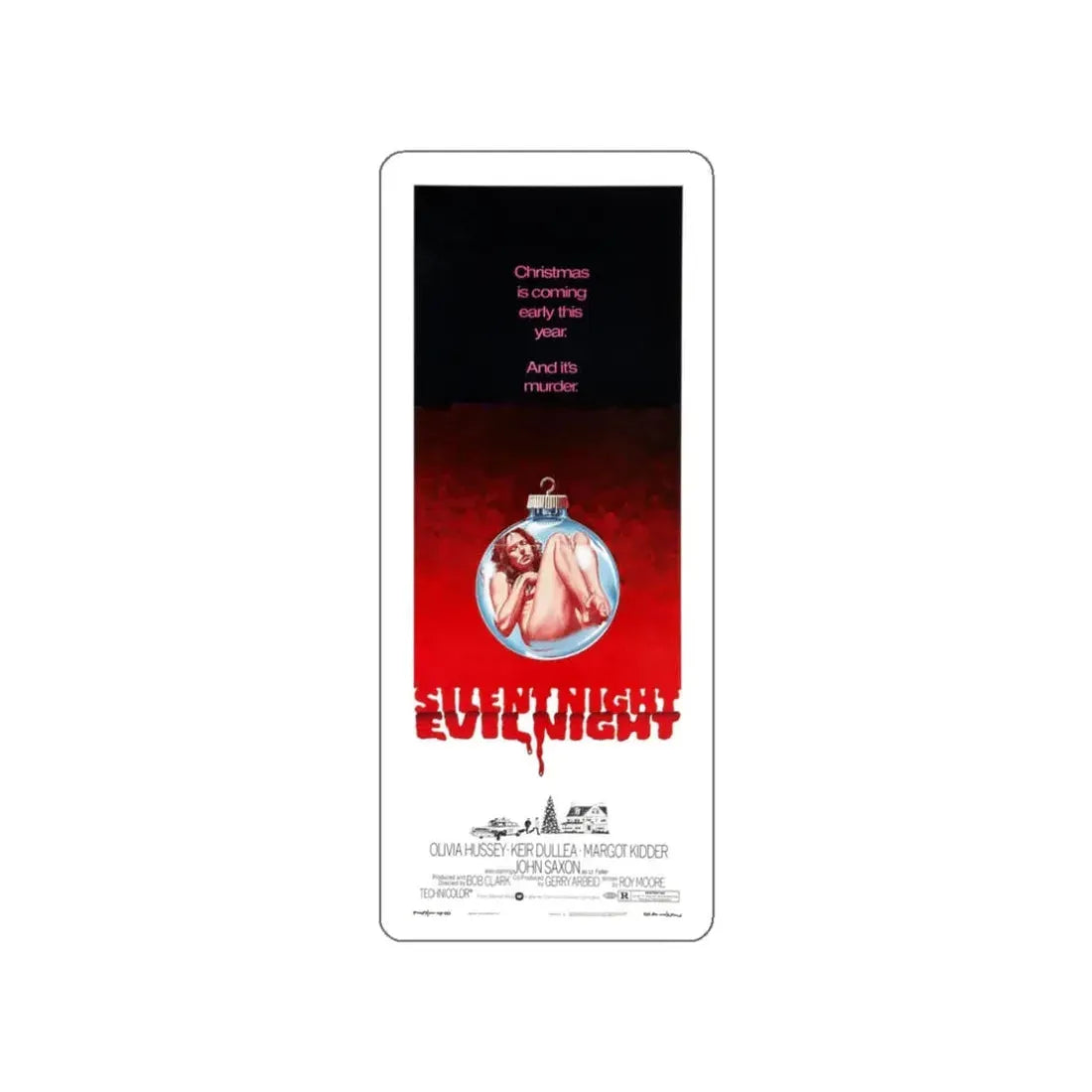 SILENT NIGHT, EVIL NIGHT (BLACK CHRISTMAS) 2 1974 Movie Poster STICKER Vinyl Die-Cut Decal 3 Inch - The Sticker Space