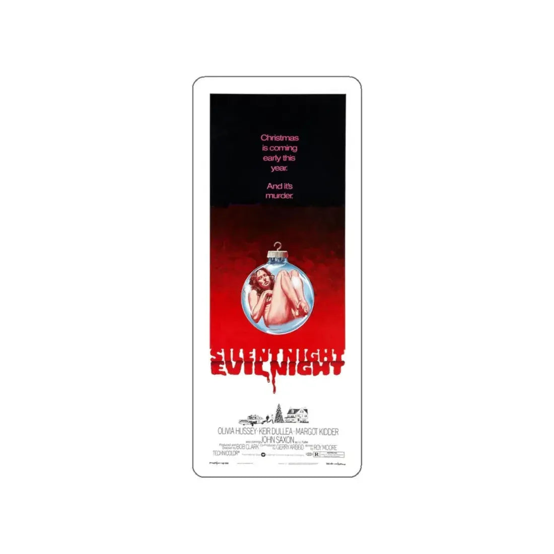 SILENT NIGHT, EVIL NIGHT (BLACK CHRISTMAS) 2 1974 Movie Poster STICKER Vinyl Die-Cut Decal 4 Inch - The Sticker Space