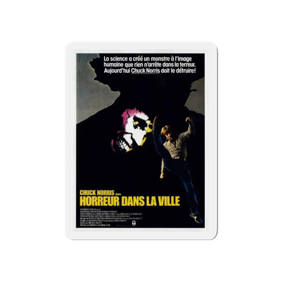 SILENT RAGE 1982 Movie Poster - Refrigerator Magnet 5 Inch - The Sticker Space