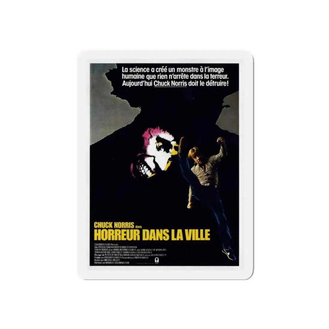 SILENT RAGE 1982 Movie Poster - Refrigerator Magnet 6 Inch - The Sticker Space