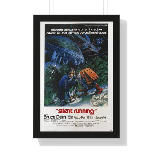 SILENT RUNNING 1972 - Framed Movie Poster 16″ x 24″ Black - The Sticker Space