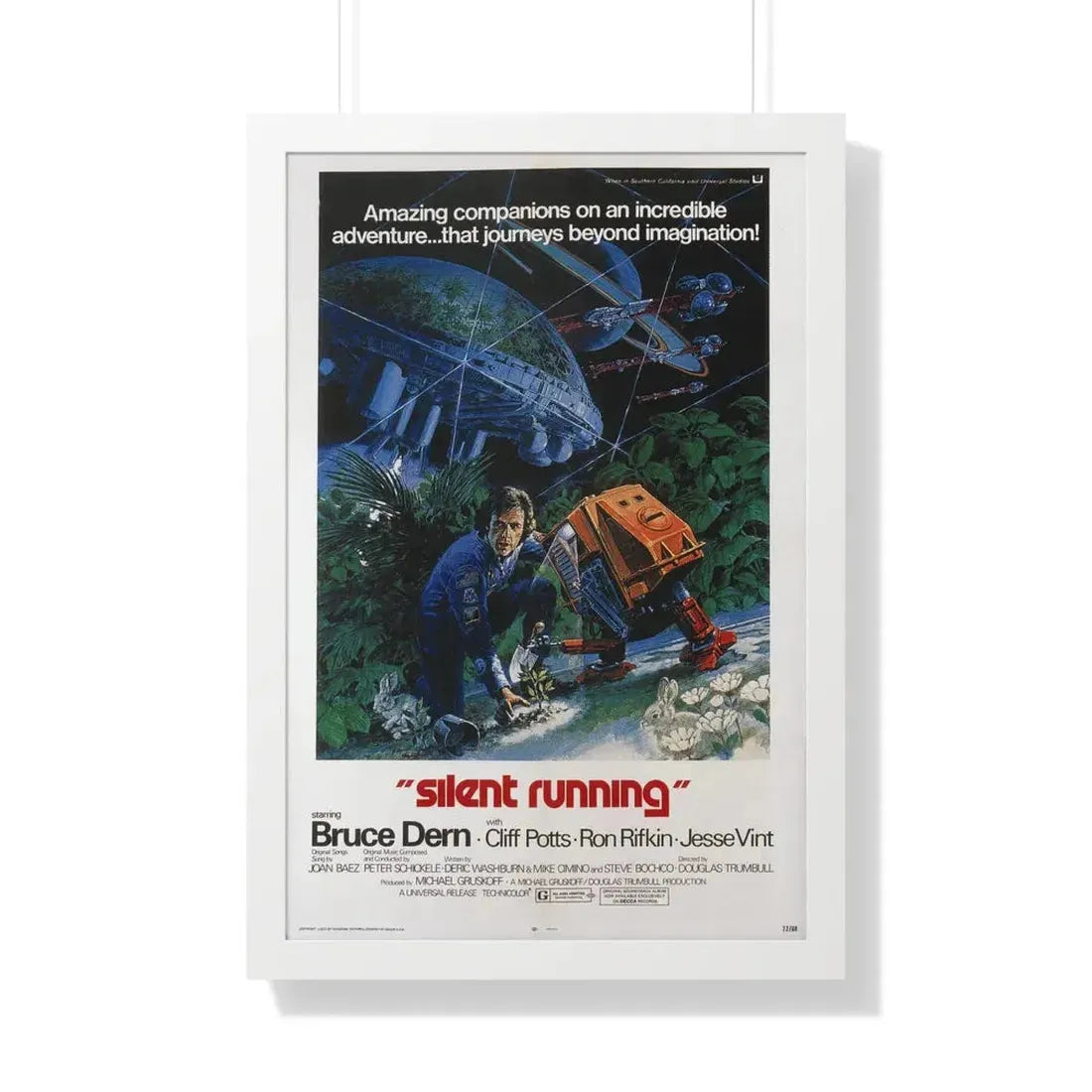 SILENT RUNNING 1972 - Framed Movie Poster 20" x 30" White - The Sticker Space