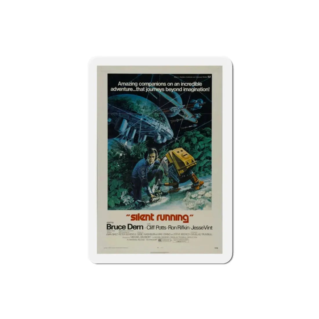 Silent Running 1972 Movie Poster Refrigerator Magnet 2 Inch - The Sticker Space
