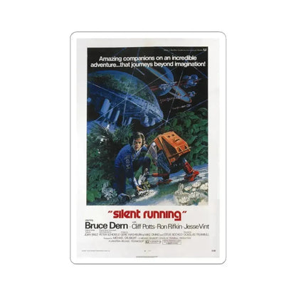 SILENT RUNNING 1972 Movie Poster - STICKER Vinyl Kiss-Cut Decal 4 Inch White - The Sticker Space
