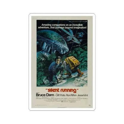Silent Running 1972 Movie Poster - STICKER Vinyl Kiss-Cut Decal 4 Inch White - The Sticker Space