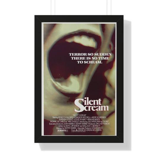 SILENT SCREAM 1980 - Framed Movie Poster-16″ x 24″-The Sticker Space