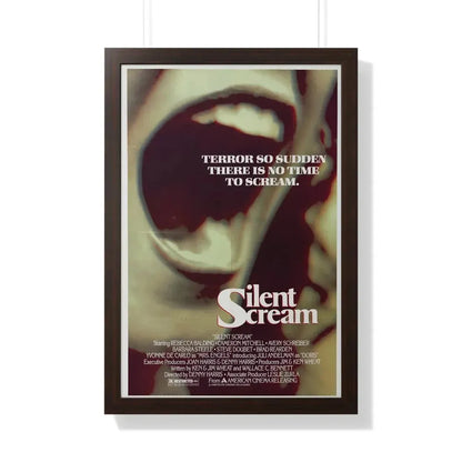 SILENT SCREAM 1980 - Framed Movie Poster 20" x 30" Walnut - The Sticker Space