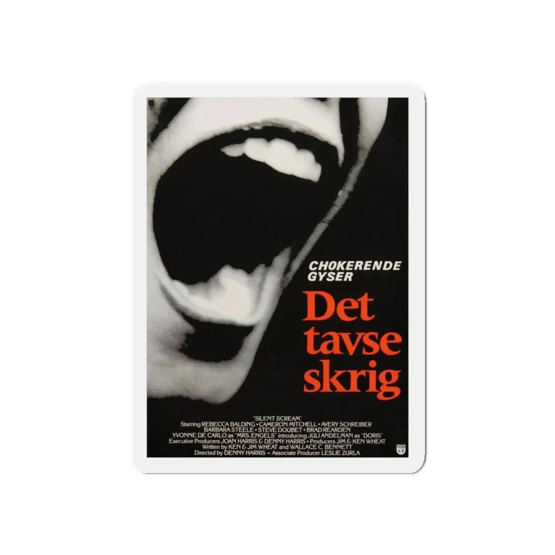 SILENT SCREAM (DANISH) 1979 Movie Poster - Refrigerator Magnet 5 Inch - The Sticker Space