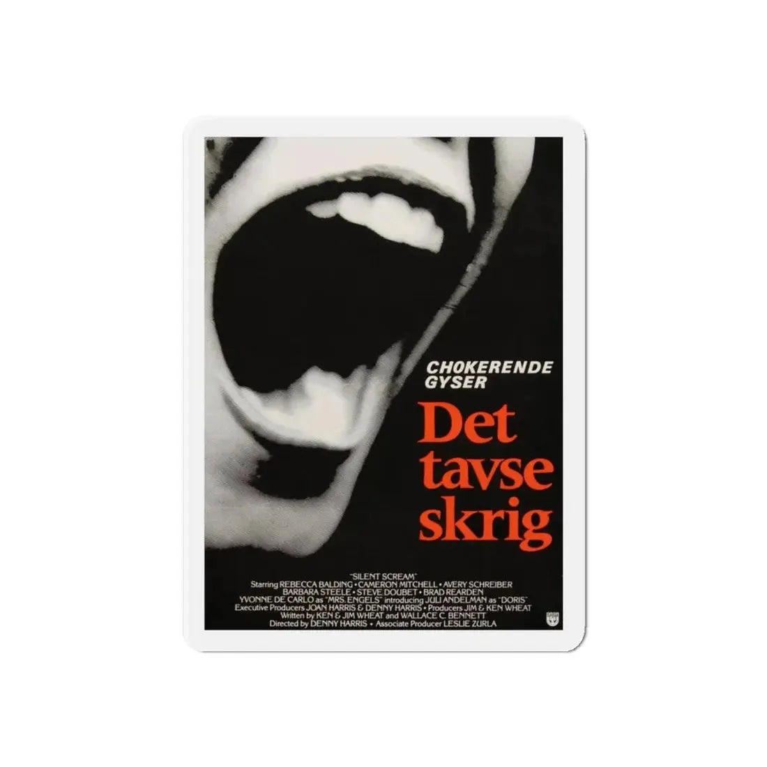SILENT SCREAM (DANISH) 1979 Movie Poster - Refrigerator Magnet 6 Inch - The Sticker Space