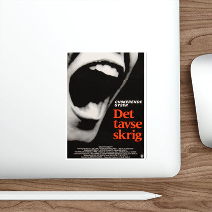 SILENT SCREAM (DANISH) 1979 Movie Poster STICKER Vinyl Die-Cut Decal-The Sticker Space