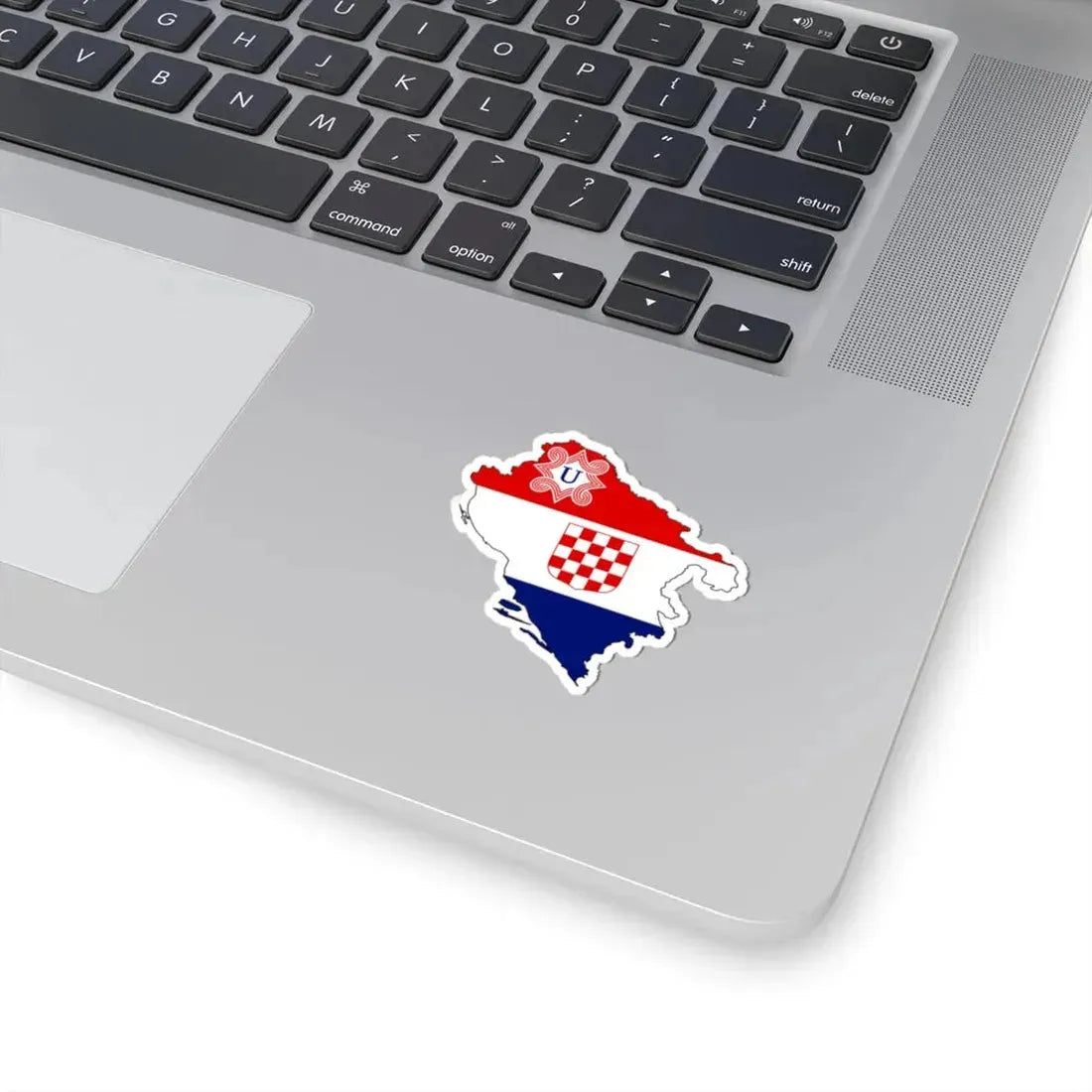 Silhouette of the Independent State of Croatia (Croatia) STICKER Vinyl Kiss-Cut Decal - The Sticker Space