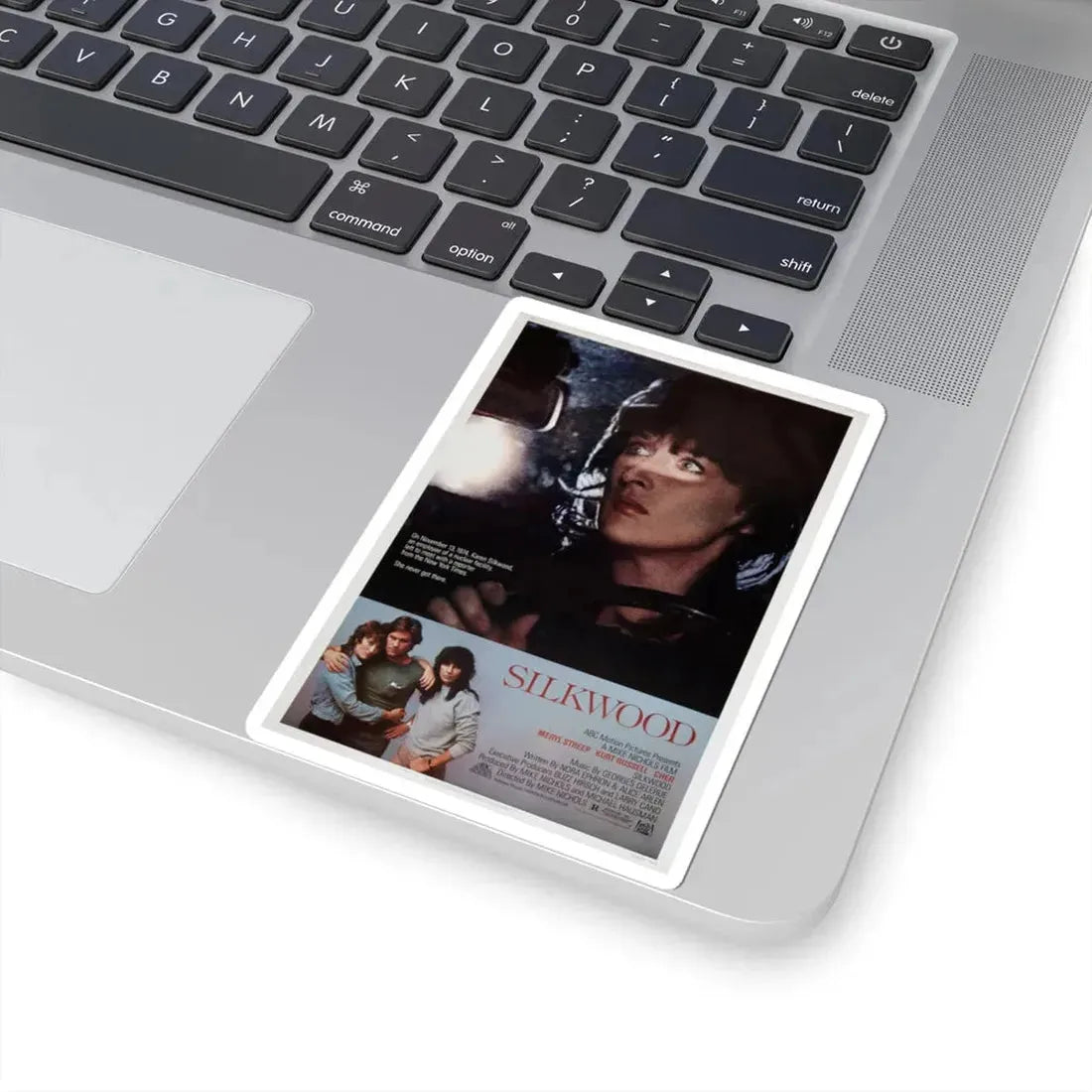 Silkwood 1983 Movie Poster - STICKER Vinyl Kiss-Cut Decal - The Sticker Space