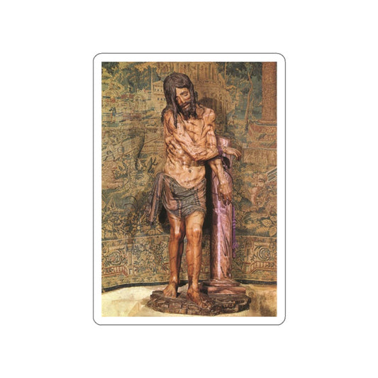 SILOE, Diego de - Christ at the Column (Artwork) STICKER Vinyl Die-Cut Decal-White-The Sticker Space