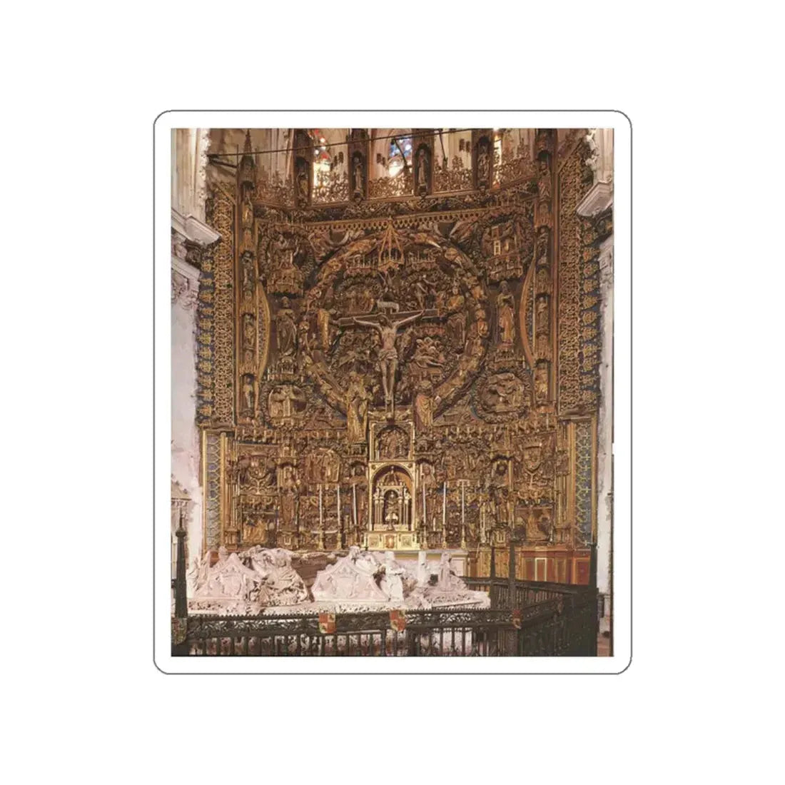 SILOE, Gil de - Main Altar (Artwork) STICKER Vinyl Die-Cut Decal White Die-Cut 2 Inch - The Sticker Space