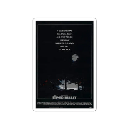 SILVER BULLET 1985 Movie Poster STICKER Vinyl Die-Cut Decal 2 Inch - The Sticker Space