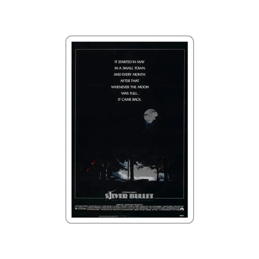 SILVER BULLET 1985 Movie Poster STICKER Vinyl Die-Cut Decal 2 Inch - The Sticker Space