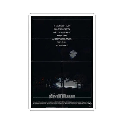 Silver Bullet 1985 Movie Poster - STICKER Vinyl Kiss-Cut Decal 3 Inch White - The Sticker Space