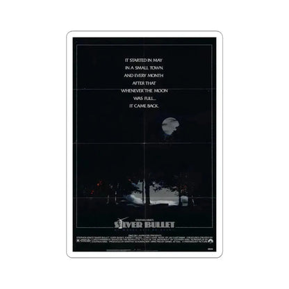Silver Bullet 1985 Movie Poster - STICKER Vinyl Kiss-Cut Decal 6 Inch White - The Sticker Space