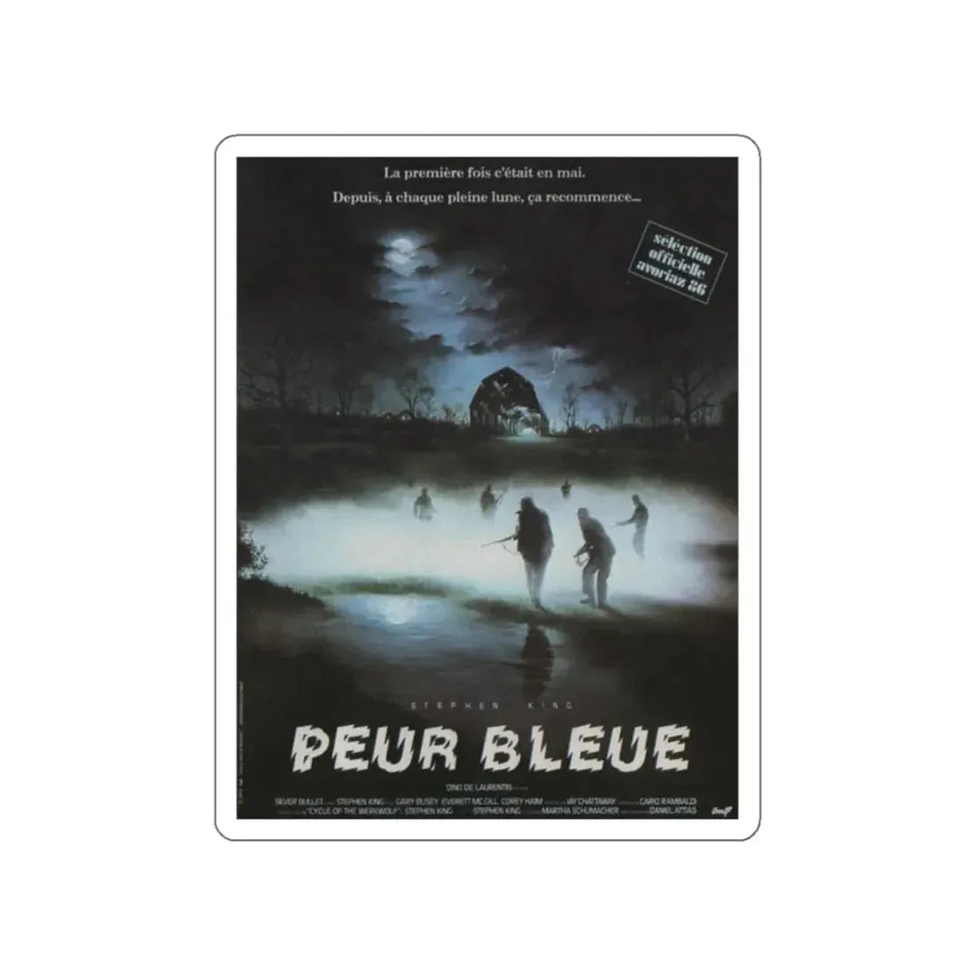 SILVER BULLET (2) 1985 Movie Poster STICKER Vinyl Die-Cut Decal 2 Inch - The Sticker Space