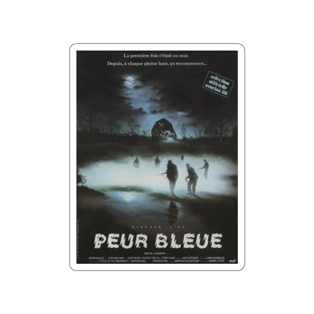 SILVER BULLET (2) 1985 Movie Poster STICKER Vinyl Die-Cut Decal 3 Inch - The Sticker Space