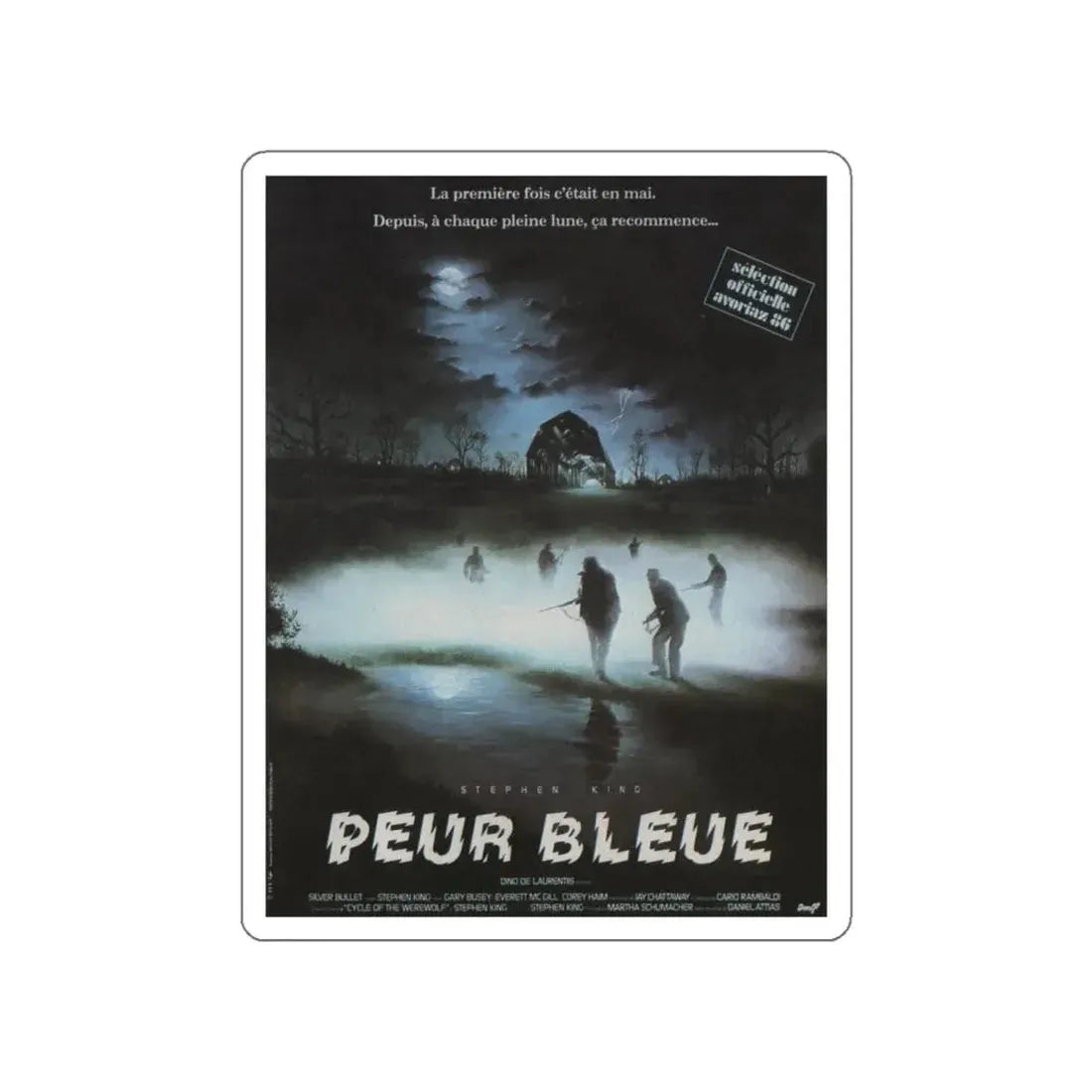 SILVER BULLET (2) 1985 Movie Poster STICKER Vinyl Die-Cut Decal 4 Inch - The Sticker Space