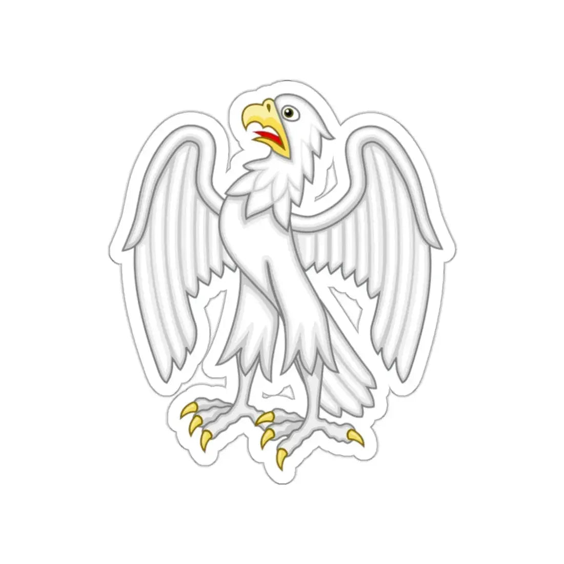 Silver Falcon Badge of Edward III STICKER Vinyl Die-Cut Decal 2 Inch - The Sticker Space