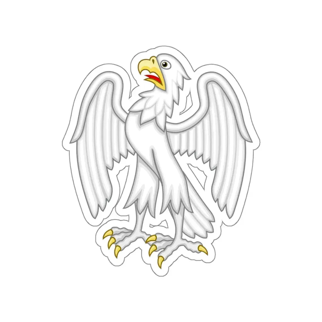 Silver Falcon Badge of Edward III STICKER Vinyl Die-Cut Decal 4 Inch - The Sticker Space