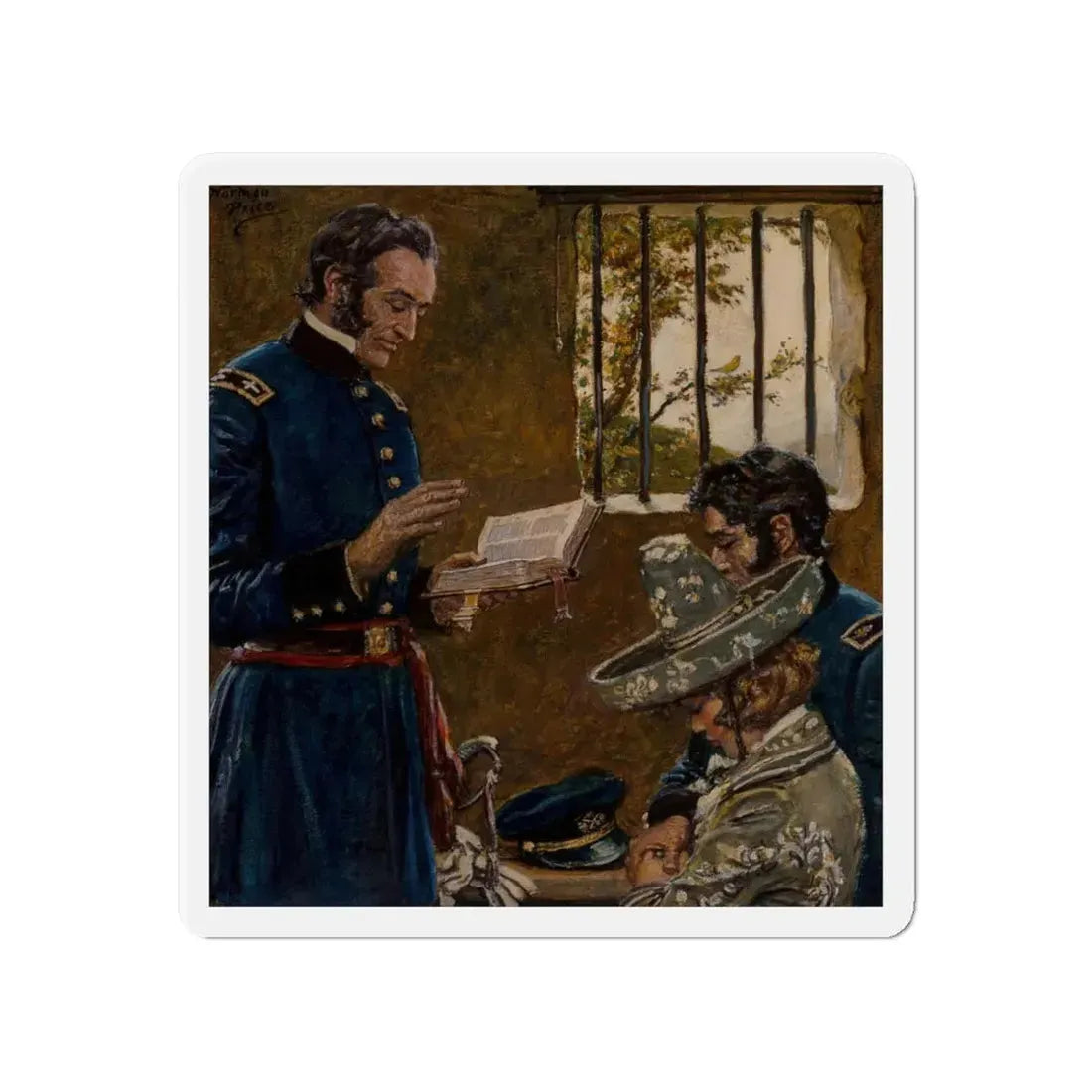 Silver Knees, Liberty magazine interior illustration, Spring 1931 (Magazine Illustration) Refrigerator Magnet 4 Inch Die-Cut - The Sticker Space