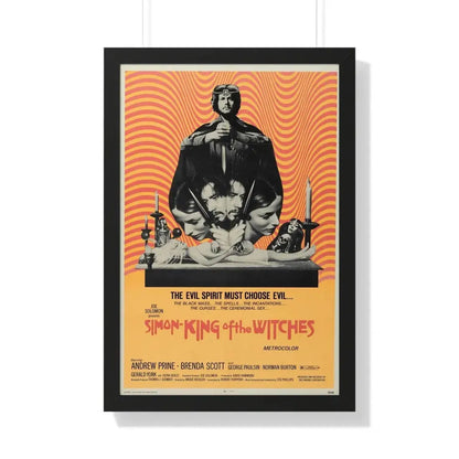 SIMON KING OF THE WITCHES 1971 - Framed Movie Poster 20" x 30" Black - The Sticker Space